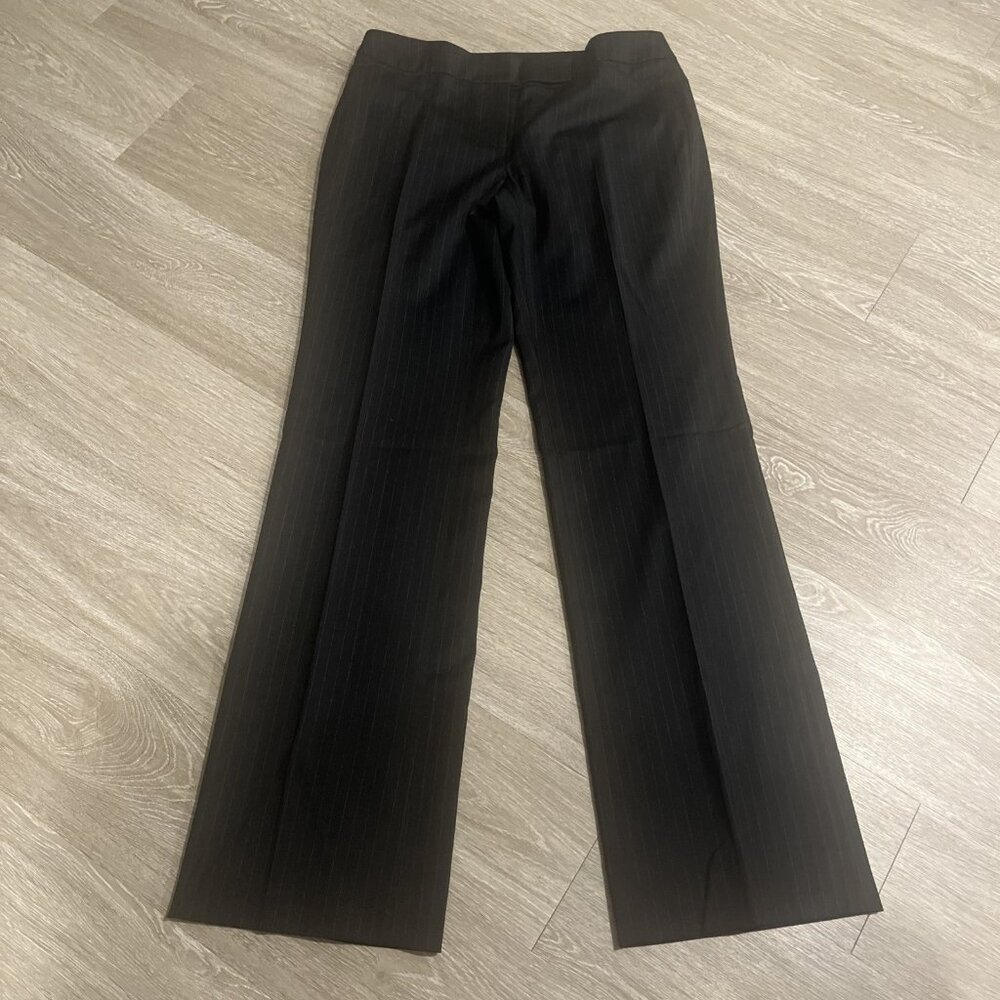 White House Black Market Legacy Pants Womens 4R Black Stripe Modern Boot